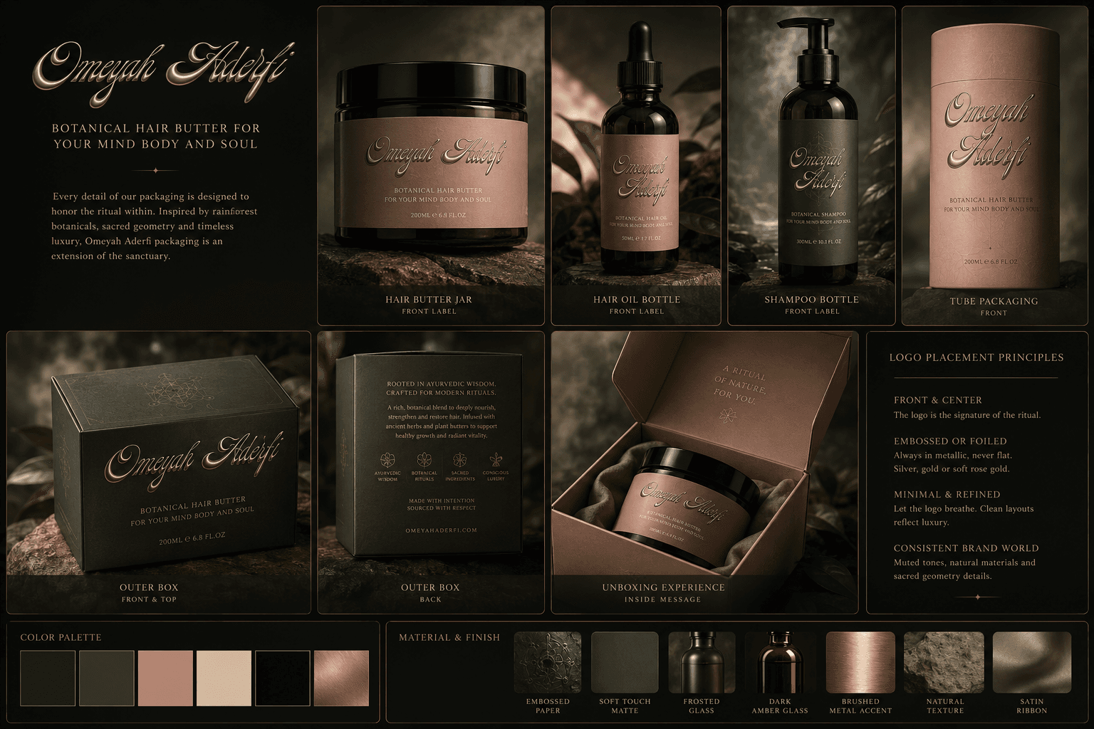 Omeyah Aderfi — full packaging system