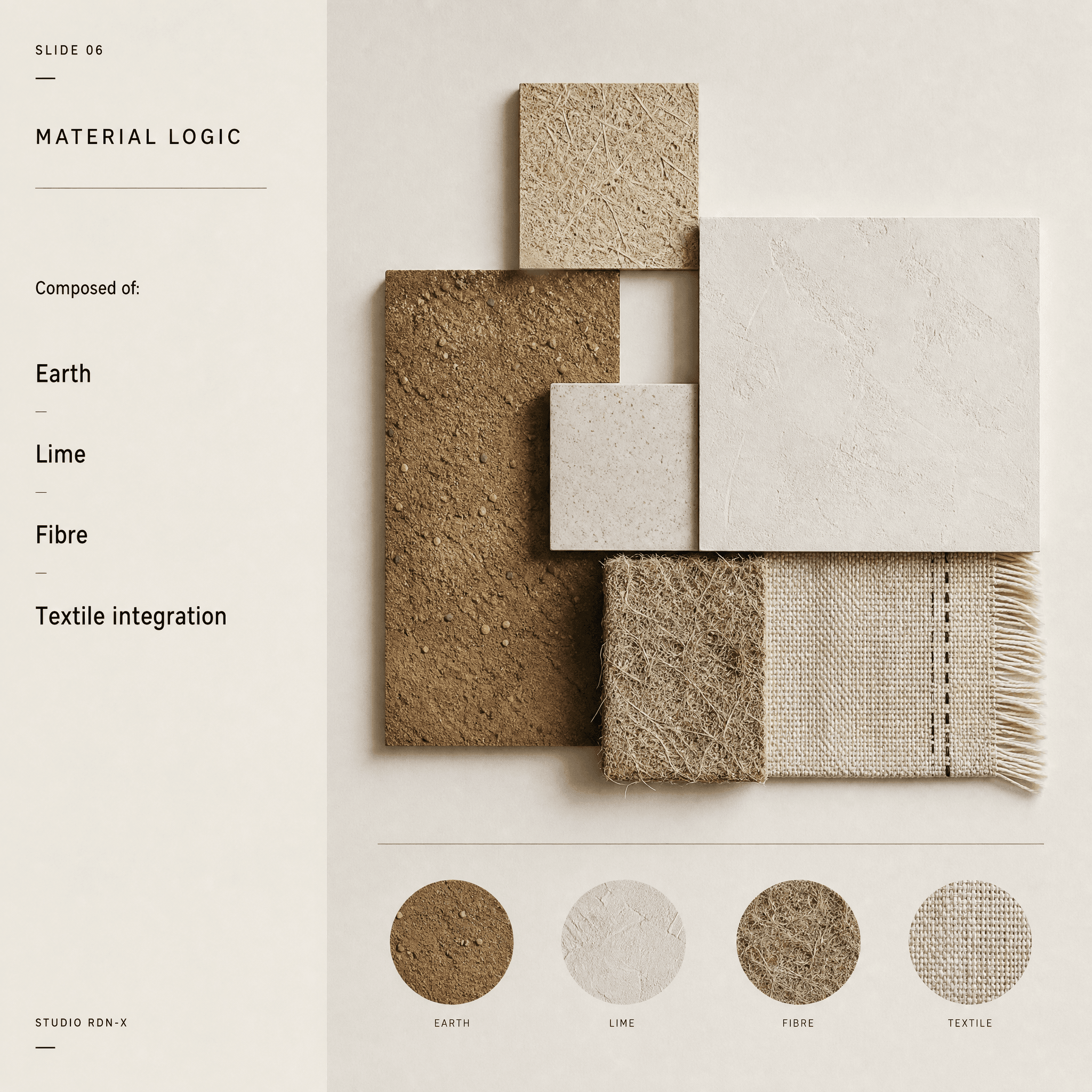 Studio RDN-X — material logic and design language