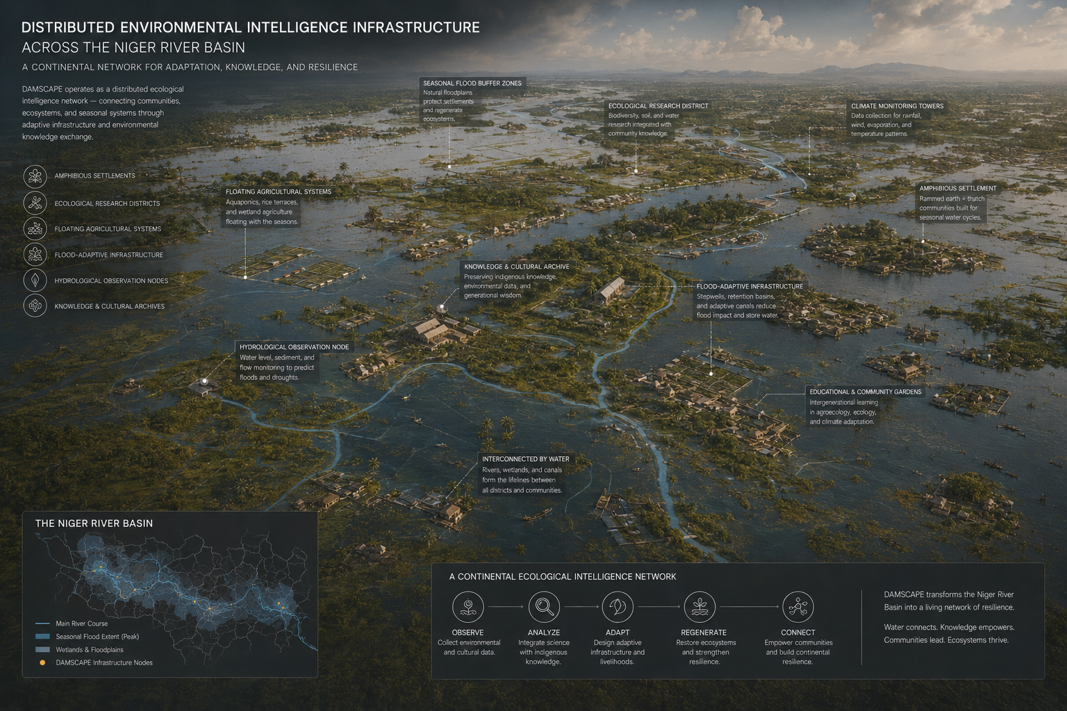 Distributed Environmental Intelligence Infrastructure — Niger River Basin