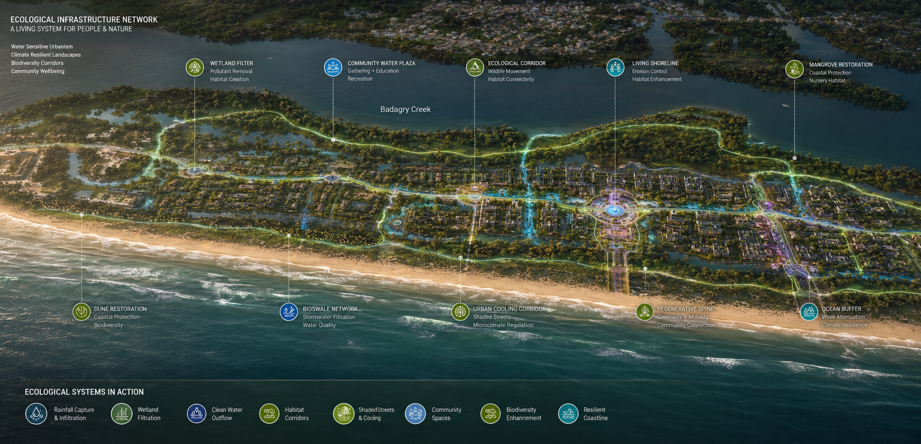 NERA DISTRICTS — Ecological Infrastructure Network, Badagry barrier island